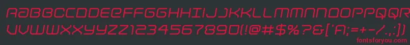 Lightbrigadesemital Font – Red Fonts on Black Background