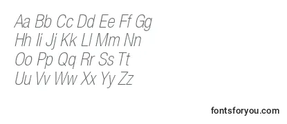Обзор шрифта HelveticaLt37ThinCondensedOblique