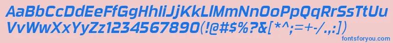 Подробнее о шрифте SuigeneriscdrgItalic Шрифт SuigeneriscdrgItalic – синие шрифты на розовом фоне