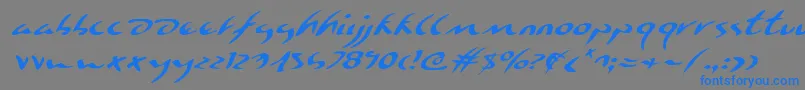 fuente EagleclawExpandedItalic – Fuentes Azules Sobre Fondo Gris