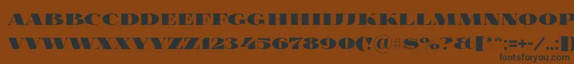 Foglihtenblackpcs Font – Black Fonts on Brown Background