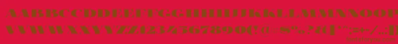 Foglihtenblackpcs Font – Brown Fonts on Red Background