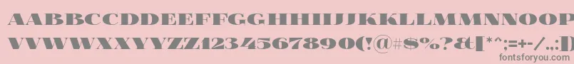 Foglihtenblackpcs Font – Gray Fonts on Pink Background