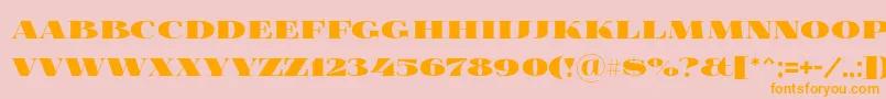 More about Foglihtenblackpcs Font Foglihtenblackpcs Font – Orange Fonts on Pink Background