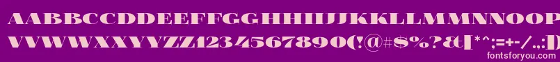 Foglihtenblackpcs Font – Pink Fonts on Purple Background