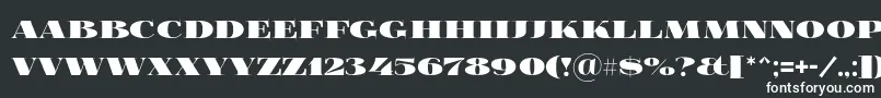 Шрифт Foglihtenblackpcs – белые шрифты