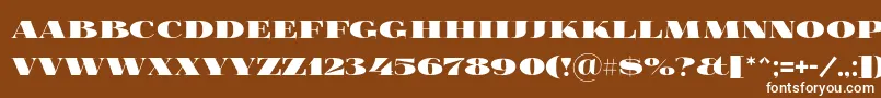 Foglihtenblackpcs Font – White Fonts on Brown Background
