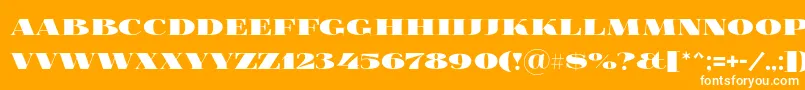 Foglihtenblackpcs Font – White Fonts on Orange Background