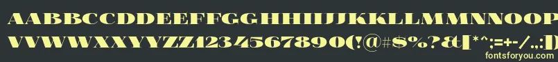 Foglihtenblackpcs Font – Yellow Fonts on Black Background