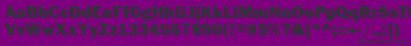 CenturiquaUltra Font – Black Fonts on Purple Background