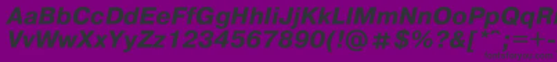 Pragmat0 Font – Black Fonts on Purple Background