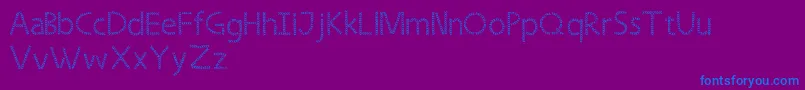 Strongleaf Font – Blue Fonts on Purple Background