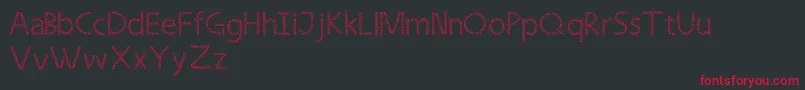 Strongleaf Font – Red Fonts on Black Background