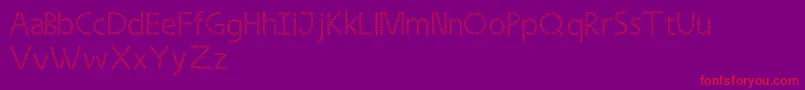 Strongleaf Font – Red Fonts on Purple Background