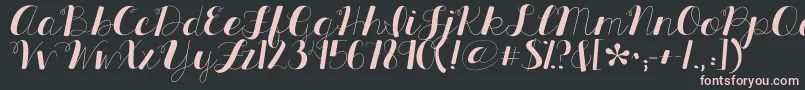 Kgallthingsnew Font – Pink Fonts on Black Background