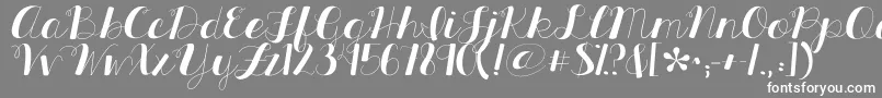 Kgallthingsnew Font – White Fonts on Gray Background