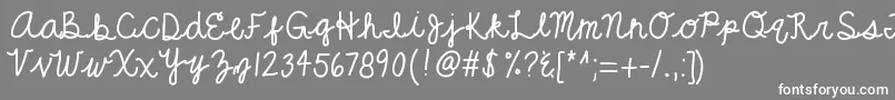 Kbgrandeur Font – White Fonts on Gray Background