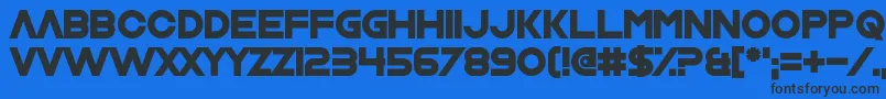 Nrvsbrkdwn Font – Black Fonts on Blue Background