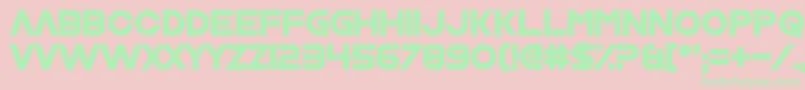 Nrvsbrkdwn Font – Green Fonts on Pink Background