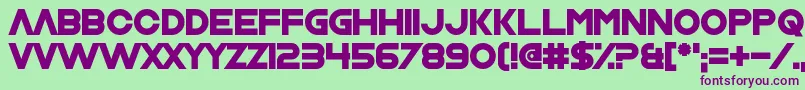 Nrvsbrkdwn Font – Purple Fonts on Green Background