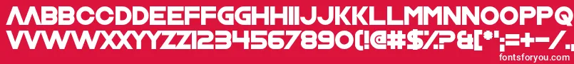 Nrvsbrkdwn Font – White Fonts on Red Background