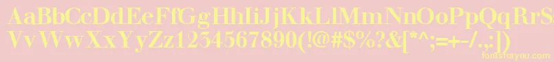 More about WalbaumsskBold Font WalbaumsskBold Font – Yellow Fonts on Pink Background