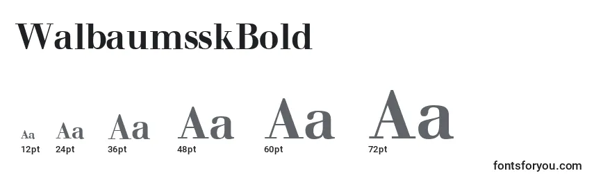 WalbaumsskBold Font Sizes