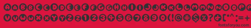 Eclipse Font – Black Fonts on Red Background