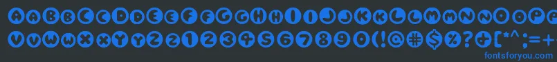 Eclipse Font – Blue Fonts on Black Background