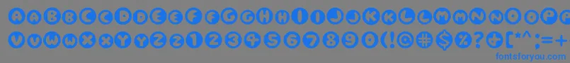 Eclipse Font – Blue Fonts on Gray Background
