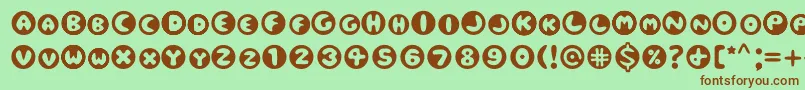 Eclipse Font – Brown Fonts on Green Background