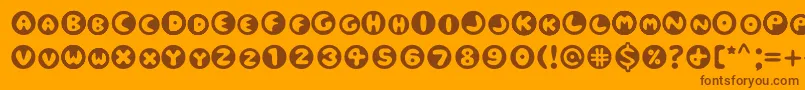 Eclipse Font – Brown Fonts on Orange Background