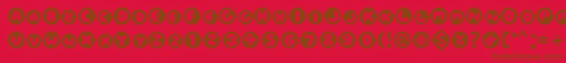 Eclipse Font – Brown Fonts on Red Background