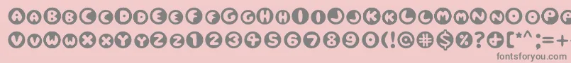 Eclipse Font – Gray Fonts on Pink Background