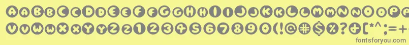 Eclipse Font – Gray Fonts on Yellow Background