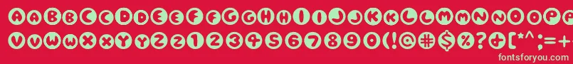 Eclipse Font – Green Fonts on Red Background