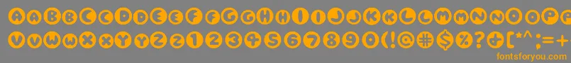 Eclipse Font – Orange Fonts on Gray Background