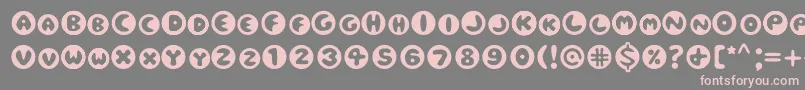 Eclipse Font – Pink Fonts on Gray Background
