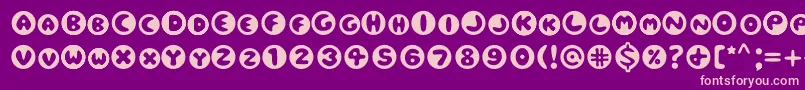 Eclipse Font – Pink Fonts on Purple Background