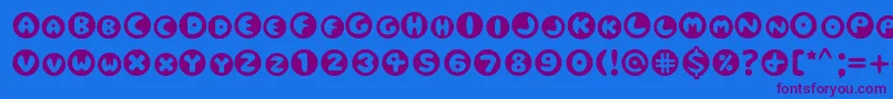 Eclipse Font – Purple Fonts on Blue Background