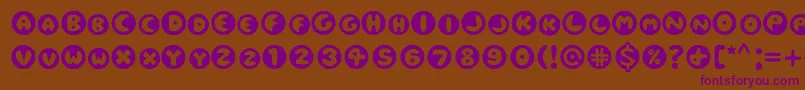 Eclipse Font – Purple Fonts on Brown Background