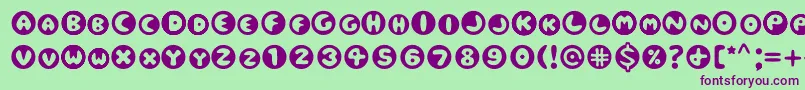 Eclipse Font – Purple Fonts on Green Background
