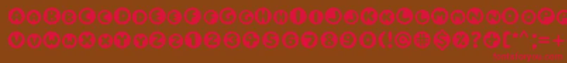Eclipse Font – Red Fonts on Brown Background
