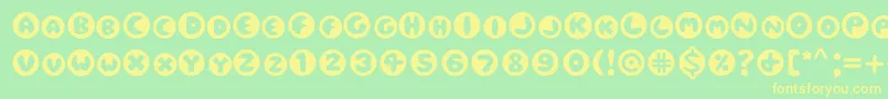 Eclipse Font – Yellow Fonts on Green Background