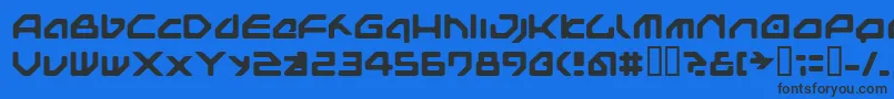 Nextgames Font – Black Fonts on Blue Background