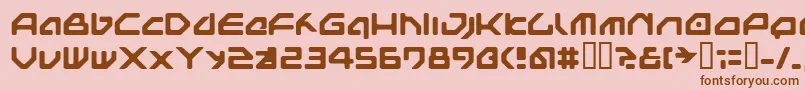 Nextgames Font – Brown Fonts on Pink Background