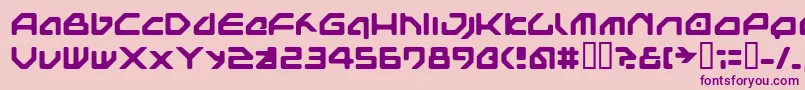 Nextgames Font – Purple Fonts on Pink Background