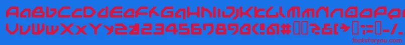 Nextgames Font – Red Fonts on Blue Background