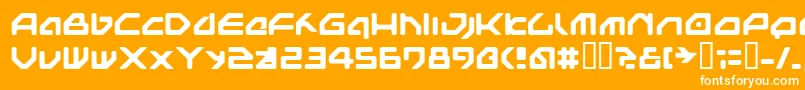Nextgames Font – White Fonts on Orange Background