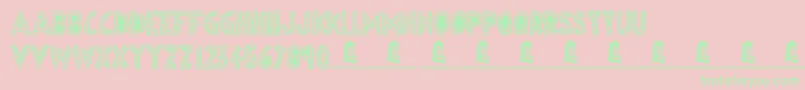 EgyptianNights Font – Green Fonts on Pink Background